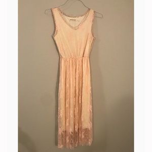 Ana-Kaci Pink Lace Dress